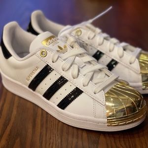 Adidas Superstar Metal Toe 'White Gold Metallic'